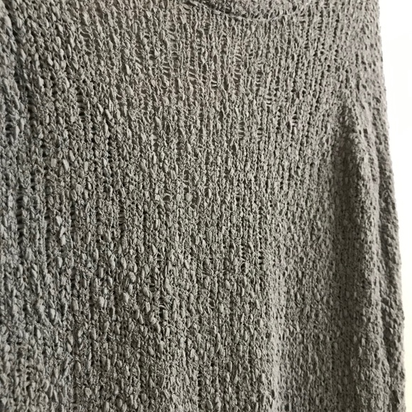 Ruby Moon Knit Deep Open Back Textured Sweater In Slate Teal In Size X-Small - Picture 6 of 12